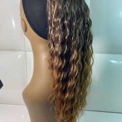 synthetic And Human Mix Hair extension ponytail--brand new $35-cola de cabello extension coleta nueva