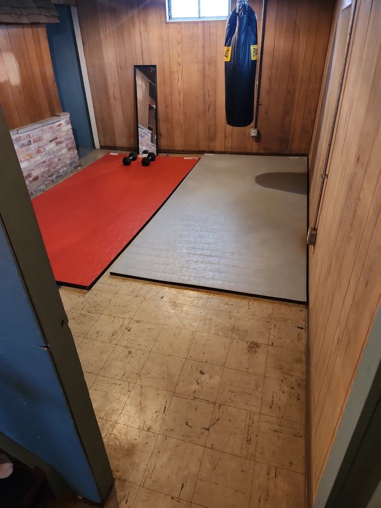 Wrestling Mats With Punching Bag