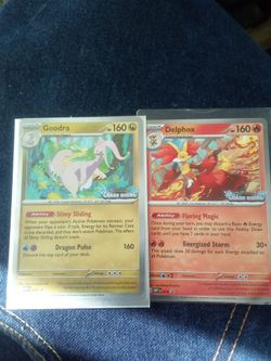 Pokémon TCG Goodra & Delphox Chaos Rising Cards