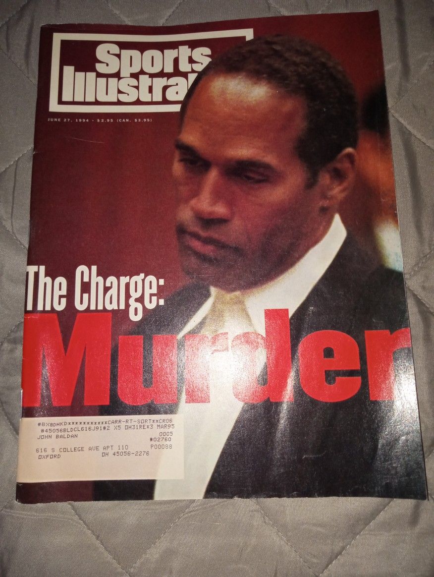 Vintage Sports Illustrated OJ Simpson Cover Magazine