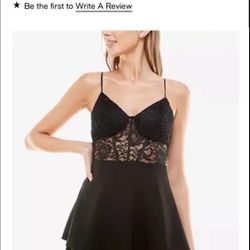 cute black lace corset dress