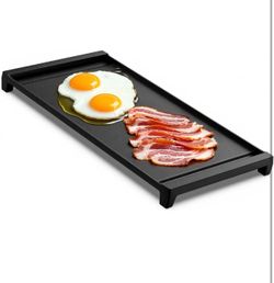 SafBbcue Upgraded  Griddle Replacement for GE Gas Stove Top Center Griddle,  Cast Iron Griddles Plate for GE Appliance Range Stovetop, Griddles Pan fo