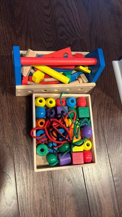 Melissa And Doug Tools And Beads (wooden)