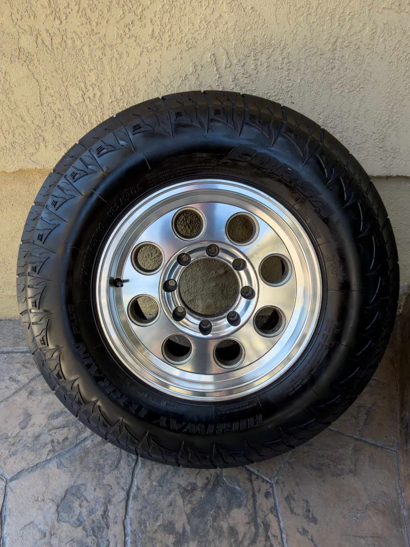 Set of 4 Ford E-250 Wheels & Corsa Highway Terrain Tires - 8 Lug