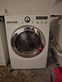 LG TrueSteam Front Load Dryer White