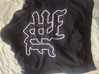 Mixed Emotions Rhinestone Nylon Jacket