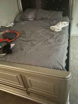 Bed frame and night stand