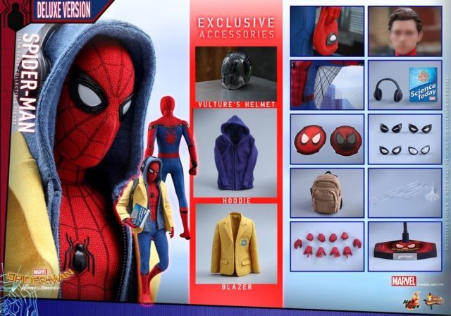Hot Toys Spider-Man HOMECOMING Deluxe NEW