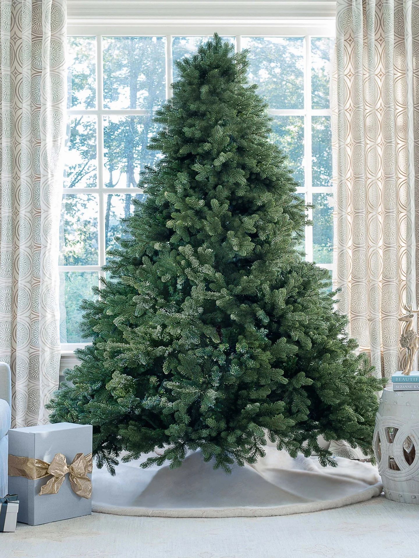 10 ft Unlit Artificial Cypress Spruce Christmas Tree