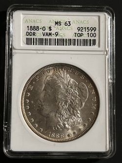 1888-O Morgan Silver Dollar DDR VAM-9