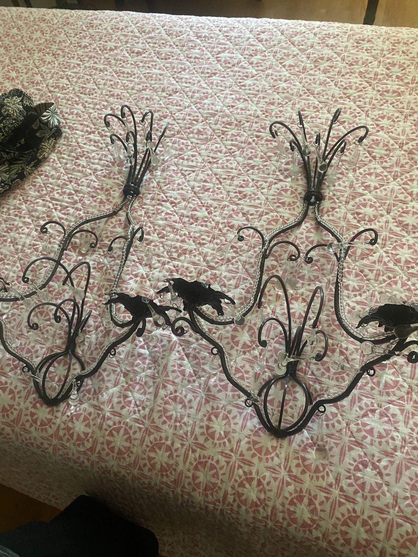 Dark wire candle holder, gothic candle holder, large candlestick holder. Gothic Double candle holder,