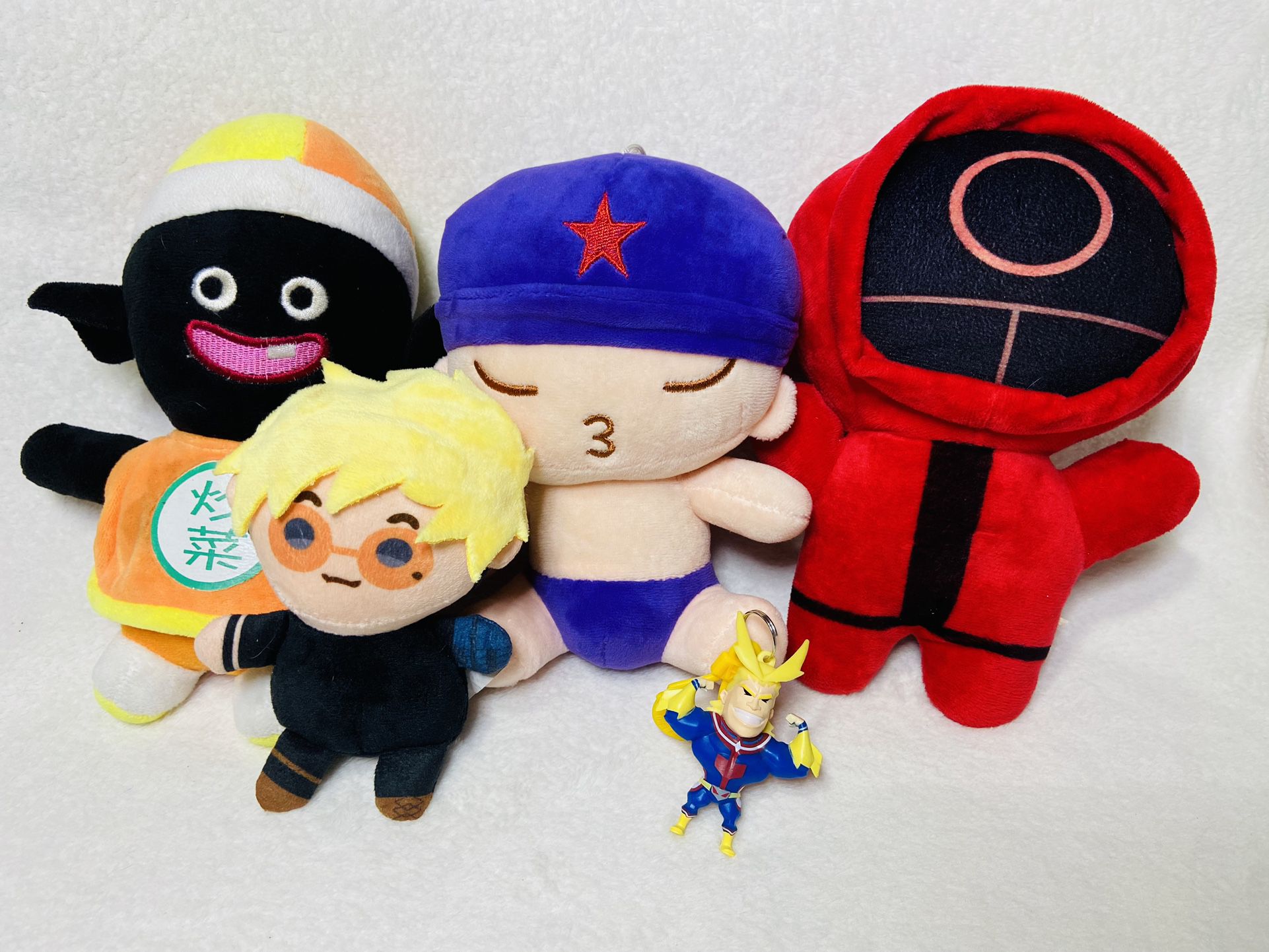 Anime Plush Toys Japanese Korean Plush Toys Mr. PoPo Squidgames  My Hero