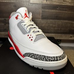 Jordan 3 Fire Red 2022 Size 12 Men’s 