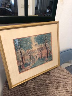 Vintage lithographs 17x19