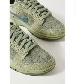 Dunk Low brushed-suede sneakers