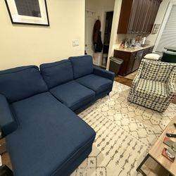 Avail June 27/28: Sofa with chaise (sleeper) & Accent chair