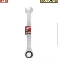 Husky 1-1/8 in. Ratcheting Combination Wrench (12-Point)=Tools-245
