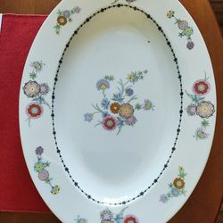 Phoenix China Large Sering Platter Made In Czechoslovakia. 
