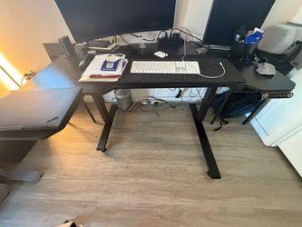 Electric Standing Desk, Height Adjustable with Memory Presets, Black