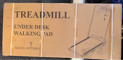 BRAND NEW Wellfit 2-in-1 Under Desk Walking Pad / Treadmill with Incline (Model WFTM010)