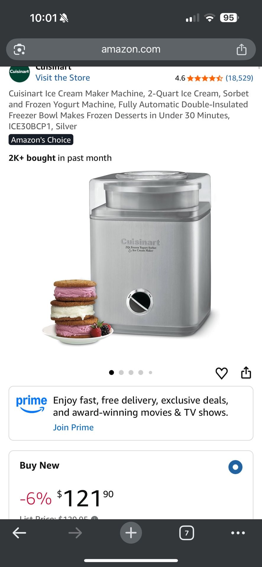 Cuisinart Frozen Yogurt-Sorbet & Ice Cream Maker
