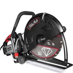3200W Electric Power Disc Cutter Circular Demo Saw For Wet/Dry Concrete 