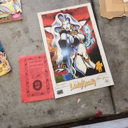 Lady Death Sign Poster