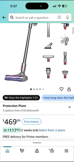 Dyson SV25 V8 Extra Vacuum Brand New