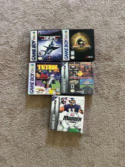 Nintendo gameboy color and advance games