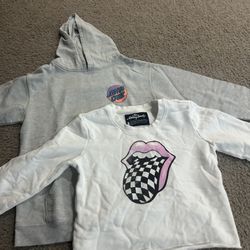 Girls Vans and Rolling Stone Sweater and Hoodie Size 8/9