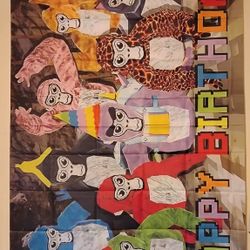 Gorilla Tag Happy Birthday Banner 3 x 5 Ft NEW 