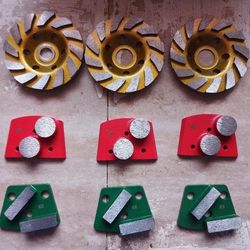 Metal Grinding Diamond Pads & Floor Machines, Buffer, Polisher 