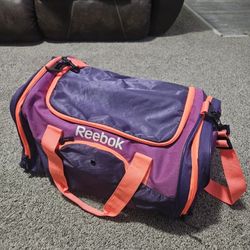 Reebok Duffel Bag (Purple/Neon Orange) 