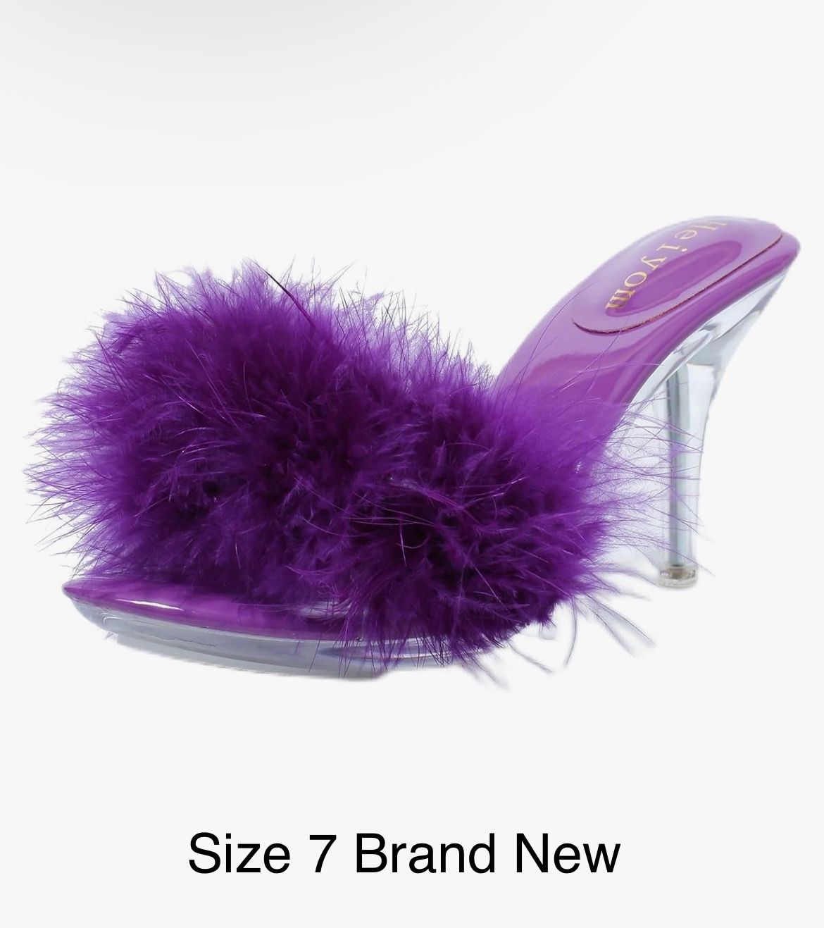 Heiyom Maribou Heels – Size 8 – Brand New
