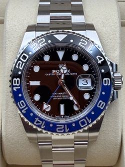 New 2026 Rolex โBatmanโ GMT Master II. Ref. 126710BLNR. Full set, new and unworn.