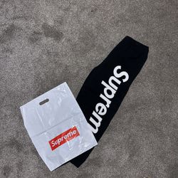 - Black Supreme Sweatpants