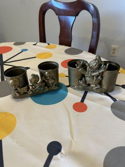 Vintage 1960s Disney Disneyland Donald Duck Brass Stationary Set 