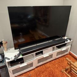 TCL 65” 4k TV And Stand 