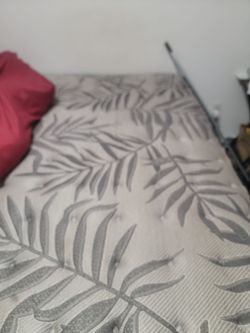 King size bed mattress and box  no headboard no bed frame