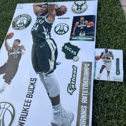 Wall Stickers - Milwaukee Bucks #34