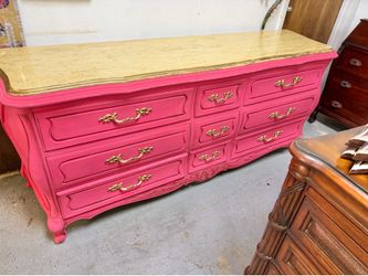 Large vintage French triple dresser