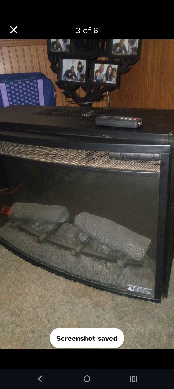 Artificial Fireplace 120 Volt  Heater