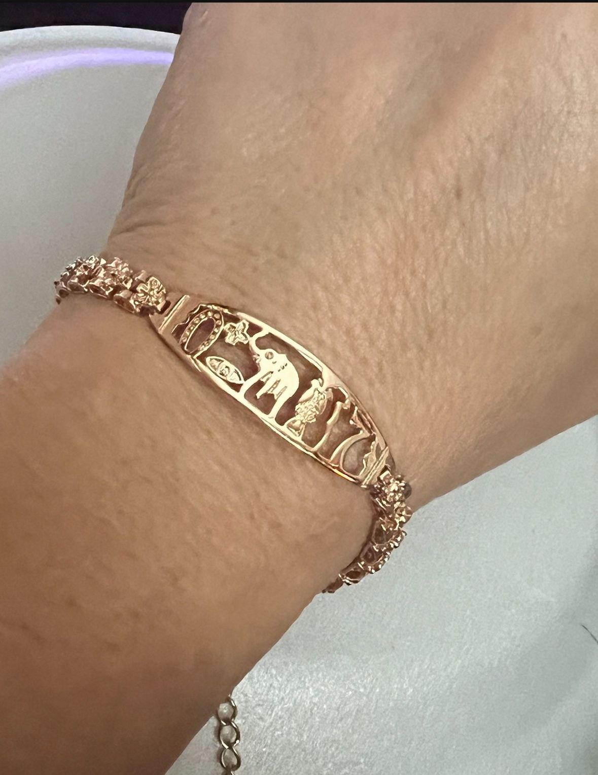 14k gold plated bracelet