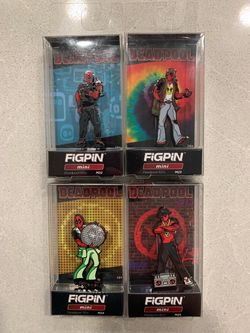 Deadpool Mini FiGPiN Set 50s 60s 70s 80s *MINT LOCKED* Marvel M22 M23 M24 M25 Ryan Reynolds Merc