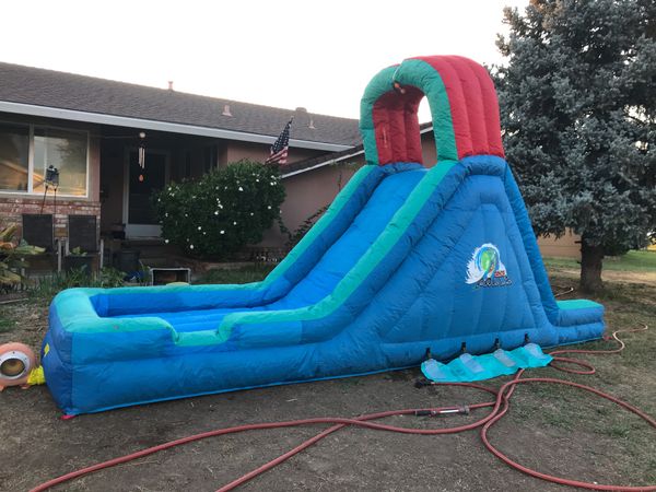 portable water slide for pool