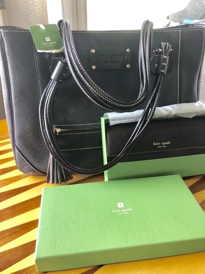 KATE SPADE ♠️ Chocolate Tote with Wallet NWT