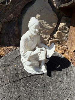 Vintage Enesco JAPANESE White Porcelain Musician Figurines – Pair