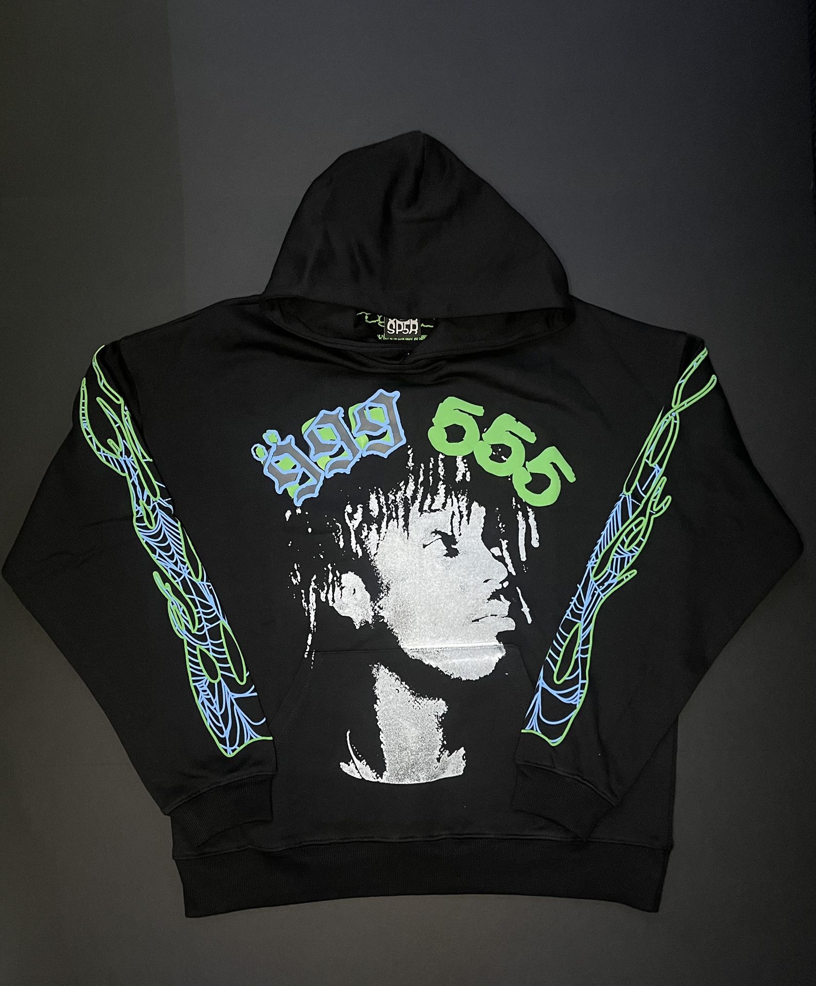 Sp5der Black “999” Hoodie 