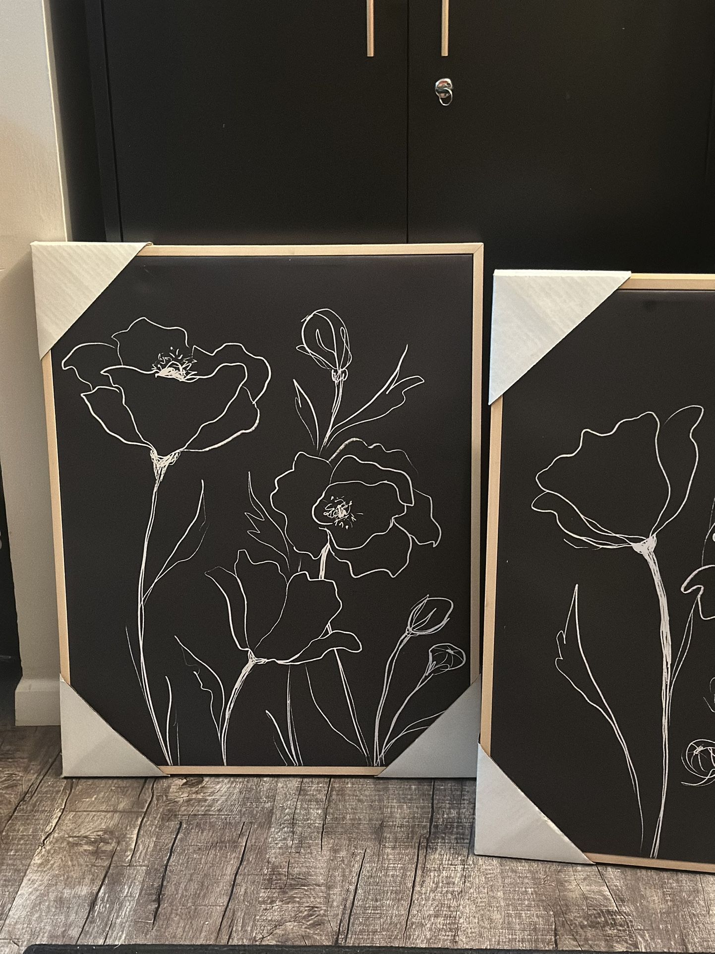 (2) Wall Art Arts Canvas Modern