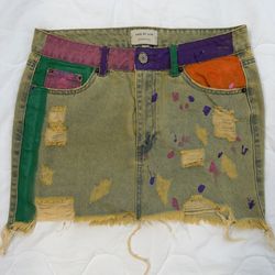 Mini Jean Skirt